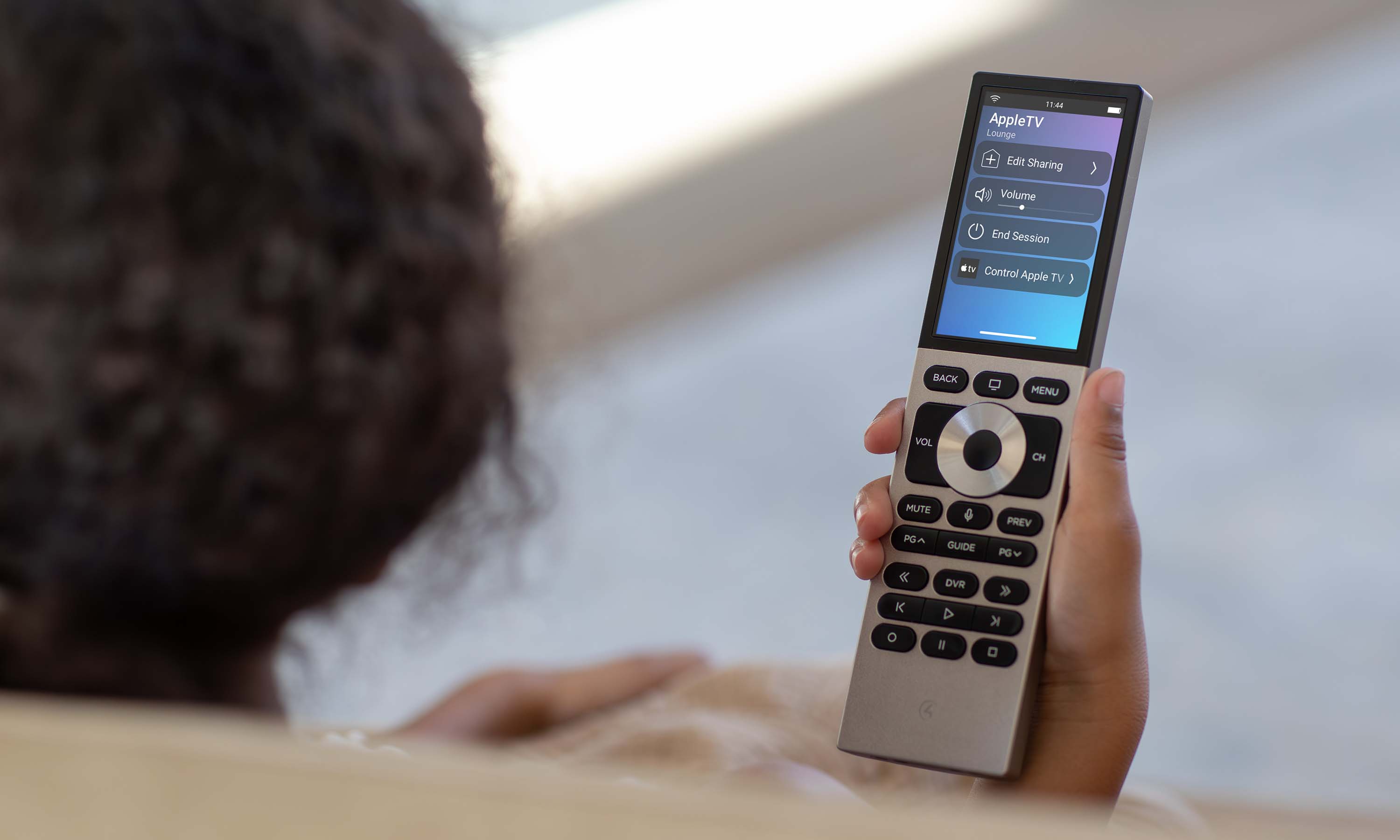 control4 halo remote closeup